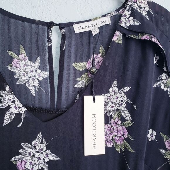 Heartloom Anthea Long Sleeve Black Floral‎ Mini Dress - Picture 8 of 12